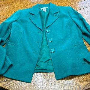 Sag Harbor green wool blazer.  Size 12.